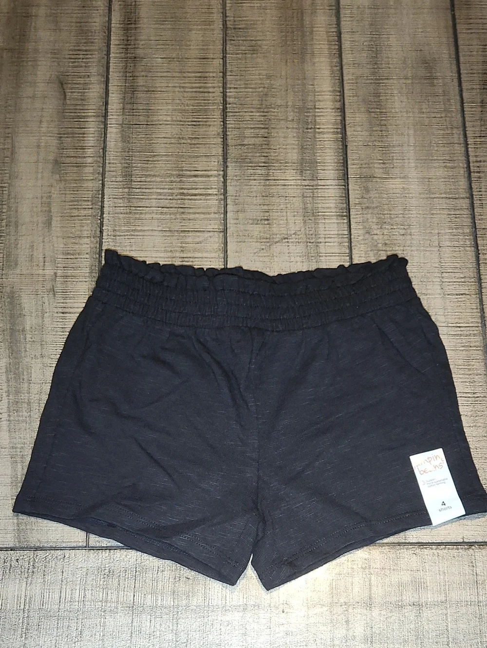 NWT jumping beans Black Elastic Waist Athletic Shorts